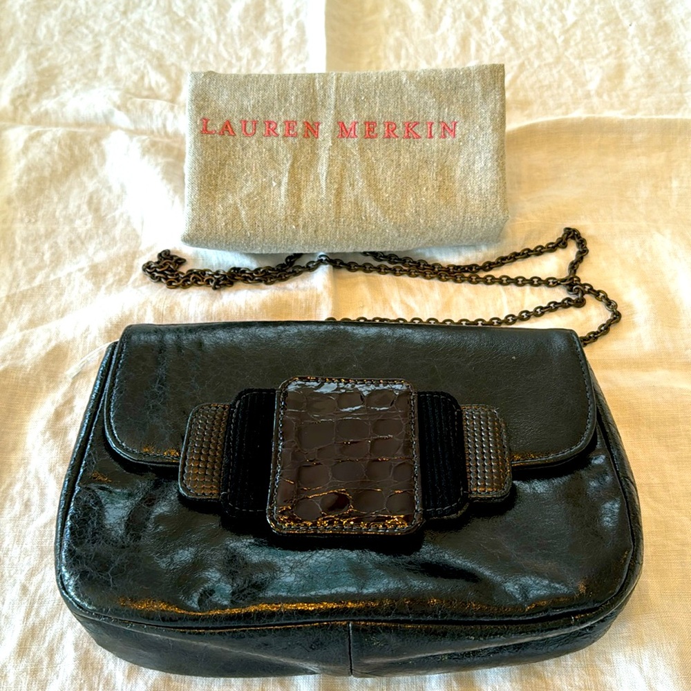 Lauren Merkin clutch with chain